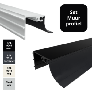 Profielset Muurprofiel – Aansluitprofiel Dakbeglazing