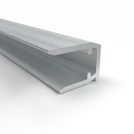 Aluminium U-profiel 10mm met druprand 2 Aluminium U-profiel 10mm met druprand