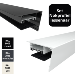 Klemprofielset Nokprofiel Lessenaar 58 mm – Dakbeglazing