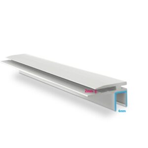 Aansluitprofiel Top Cover Horizontal Slim U-profiel 6 mm