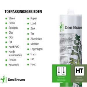 High Tack Zwaluw den Braven – IJzersterke montage- en constructie lijmkit – koker
