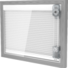 ScreenLine jaloezieën tussen glas op maat – handbediend 1 ScreenLine jaloezie tussen glas met koordbediening