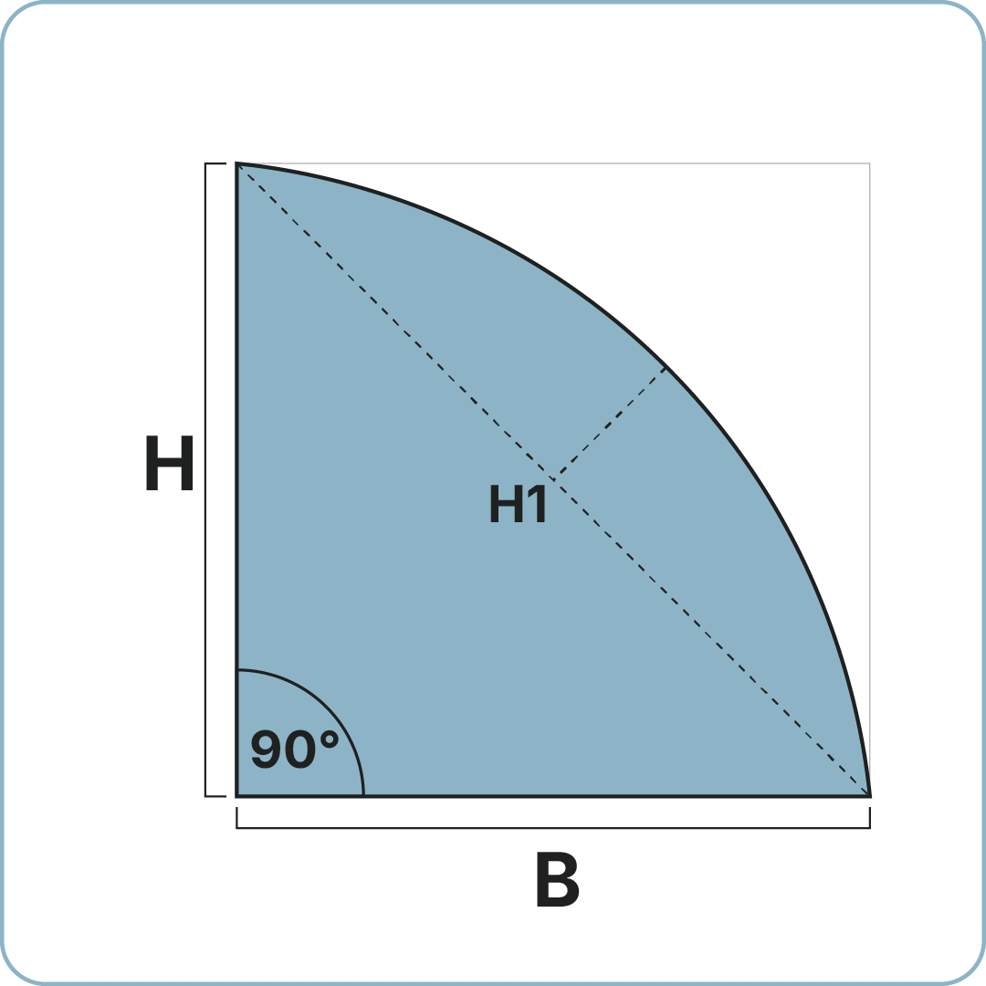 8. halve toog met offset of radius