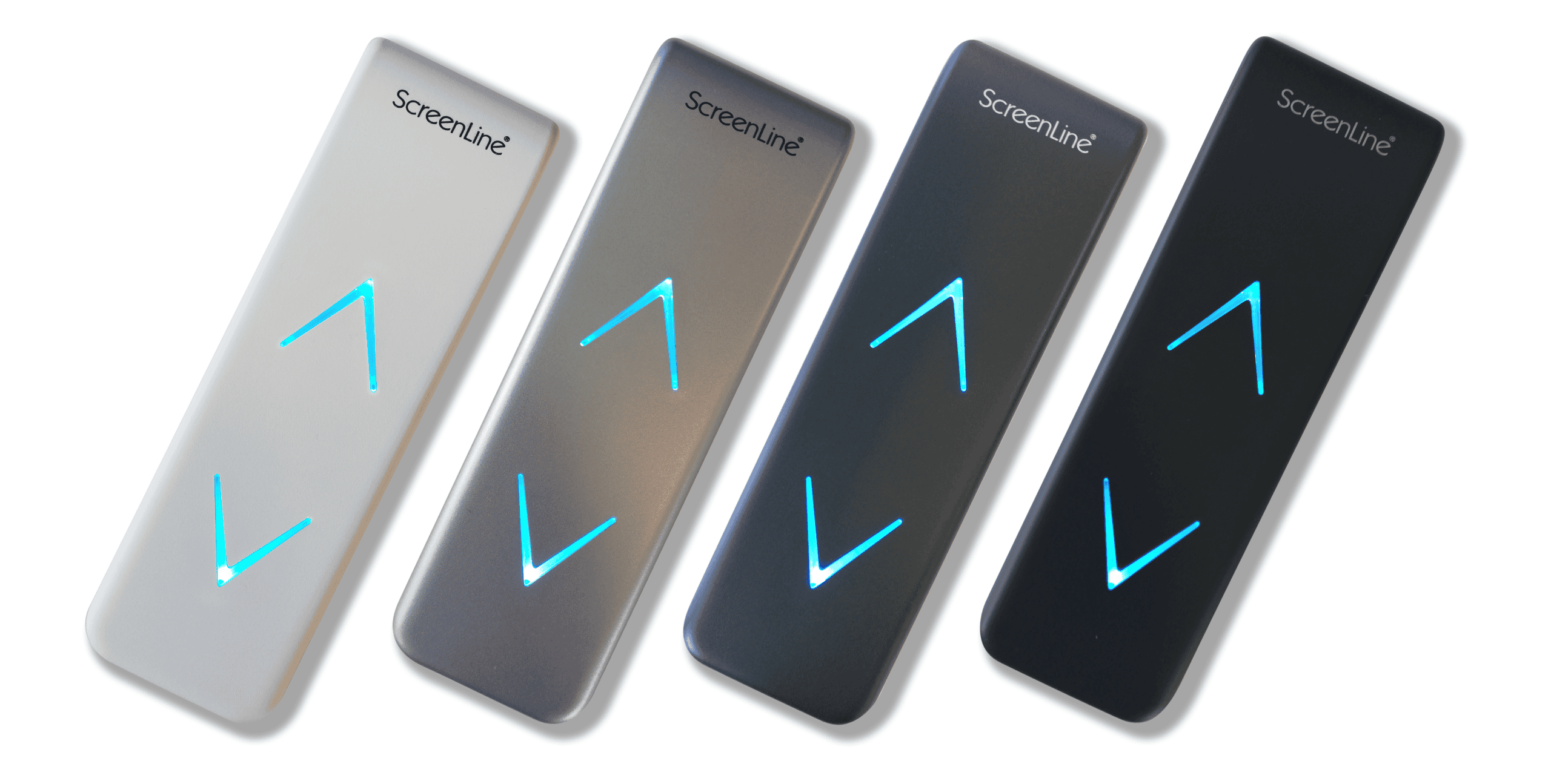 ScreenLine W Smart raammodule in vier kleuren: wit, grijs, antraciet en zwart